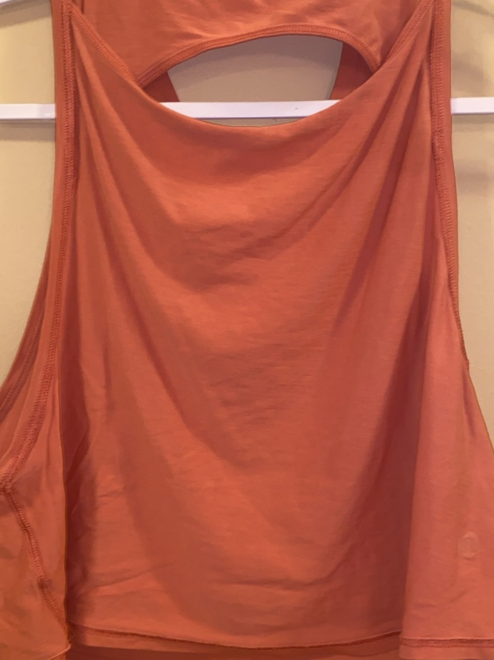 lululemon athletica Cutout Back Tank in Terra Cotta